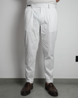 Pantalone Arso puro Cotone Bianco