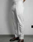 Pantalone Arso puro Cotone Bianco