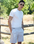 Bermuda Arso Cotone Grigio