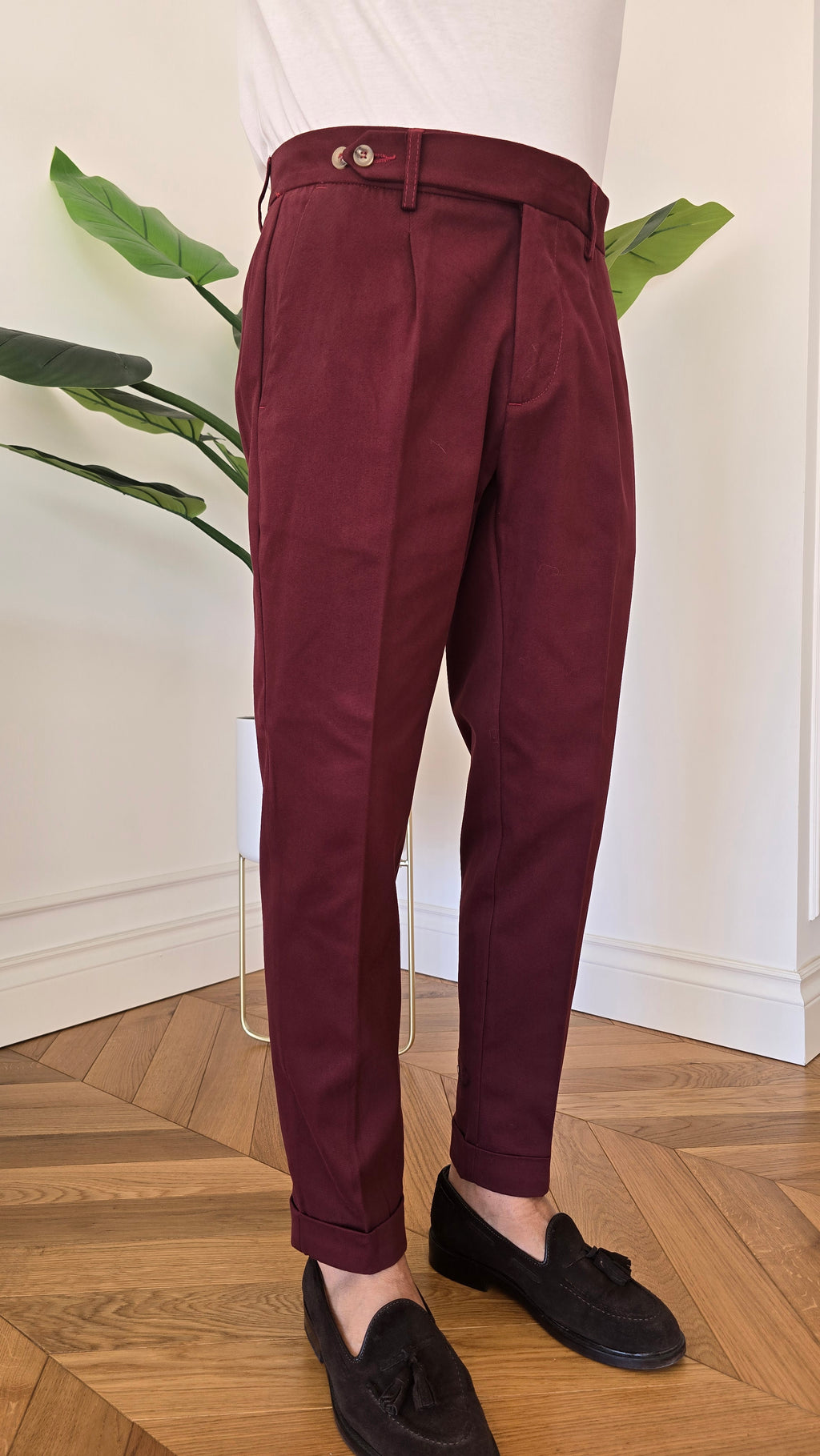 Pantalone chino ARSO magenta