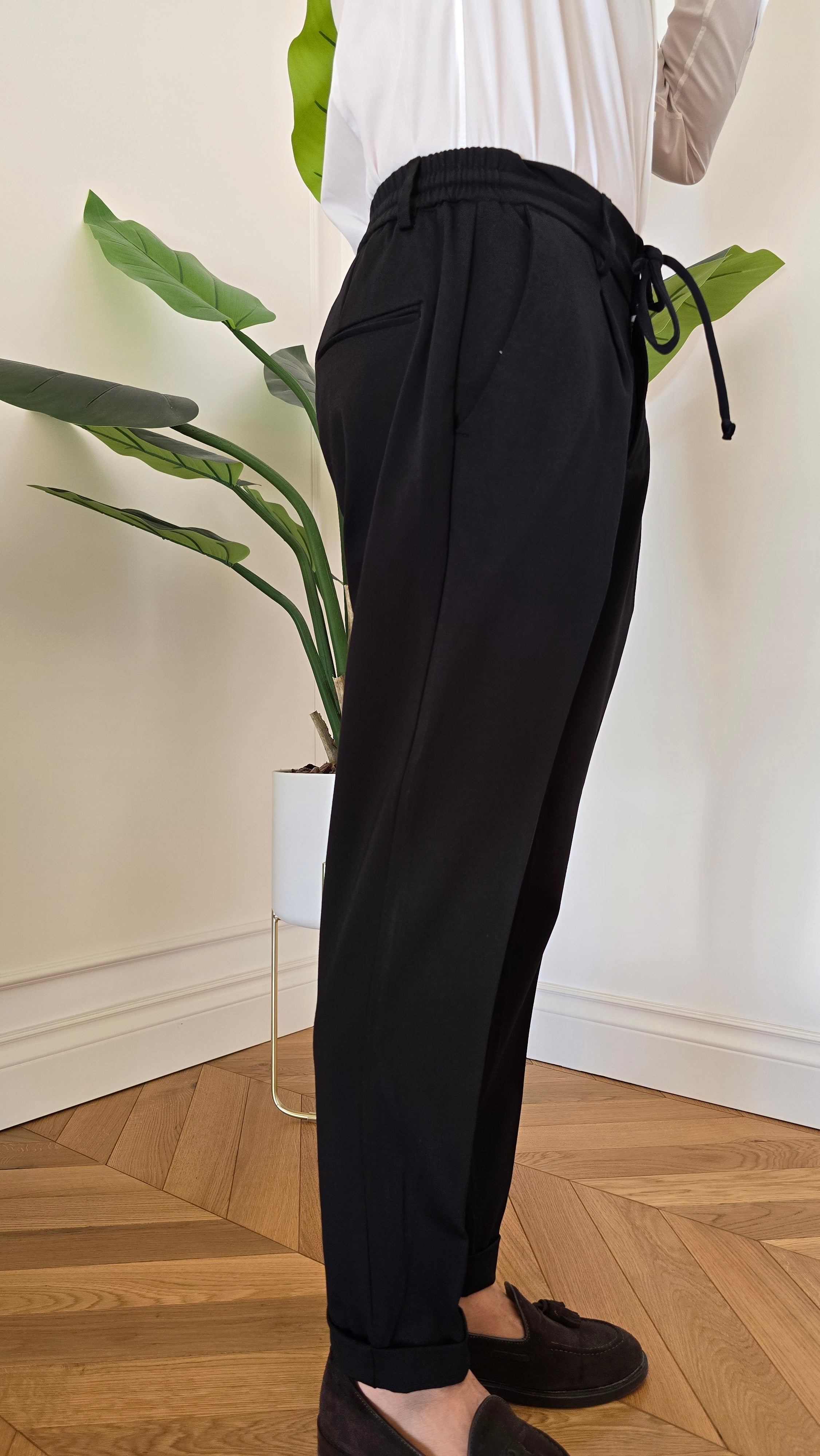 LARCA PANT/ punto Milano Nero