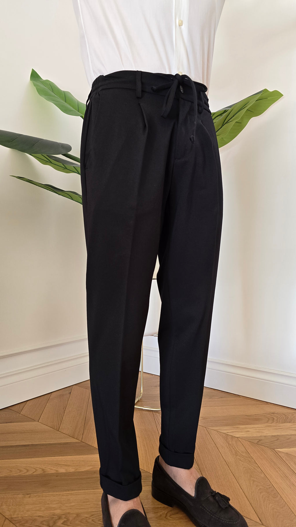 LARCA PANT/ punto Milano Nero