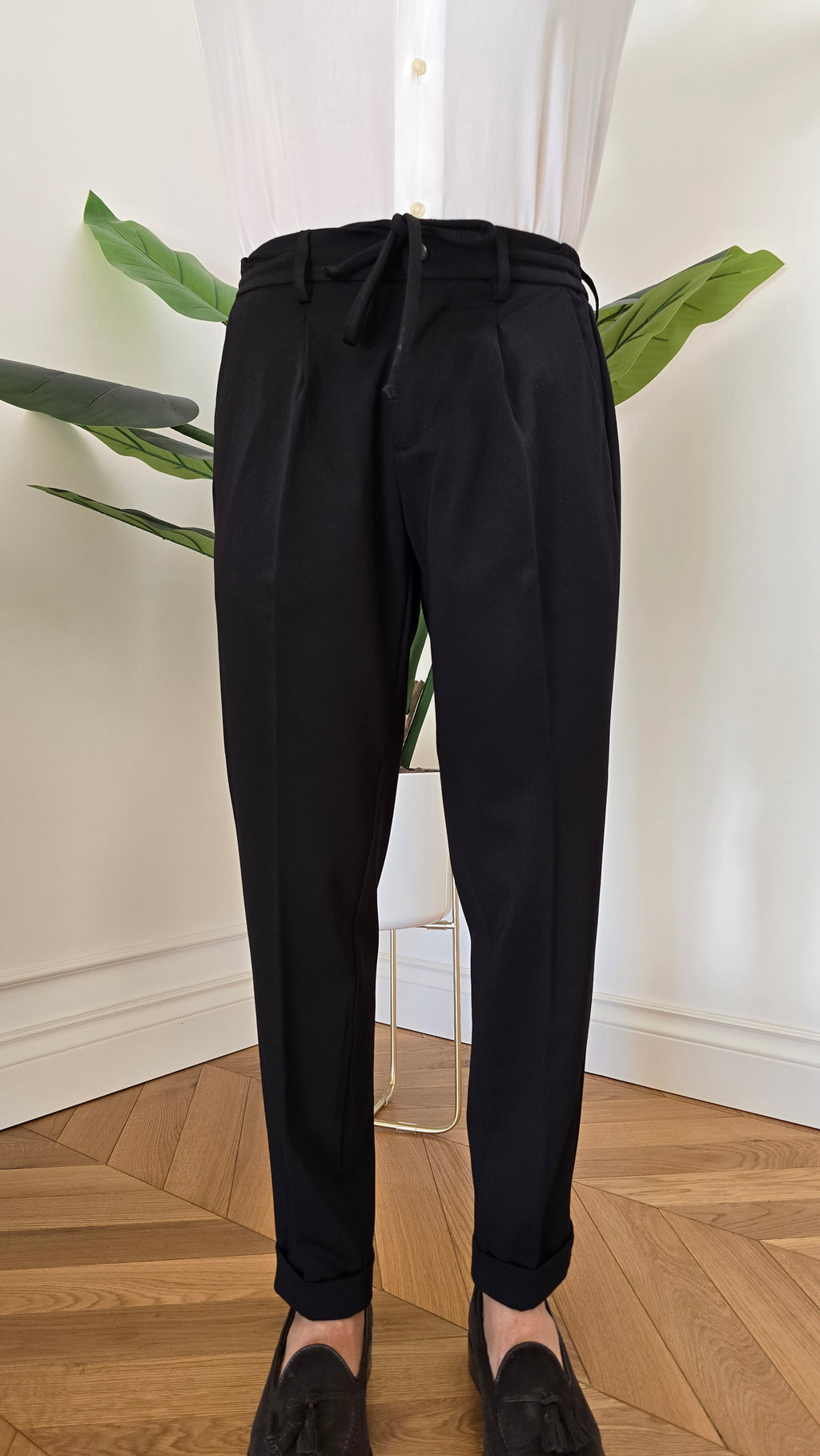 LARCA PANT/ punto Milano Nero