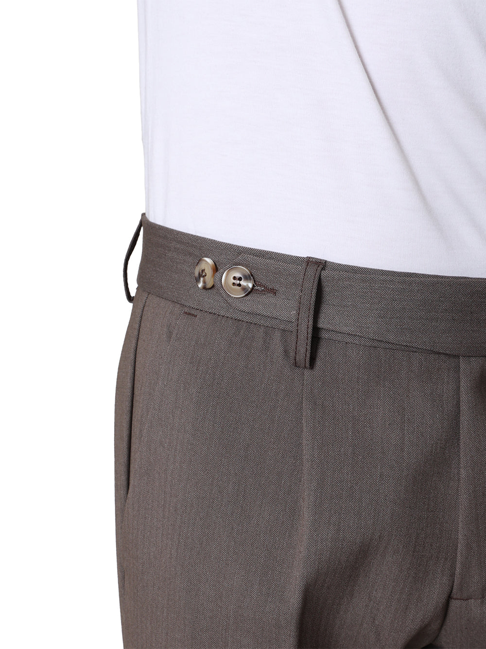 Pantalone chino Arso fango spigato