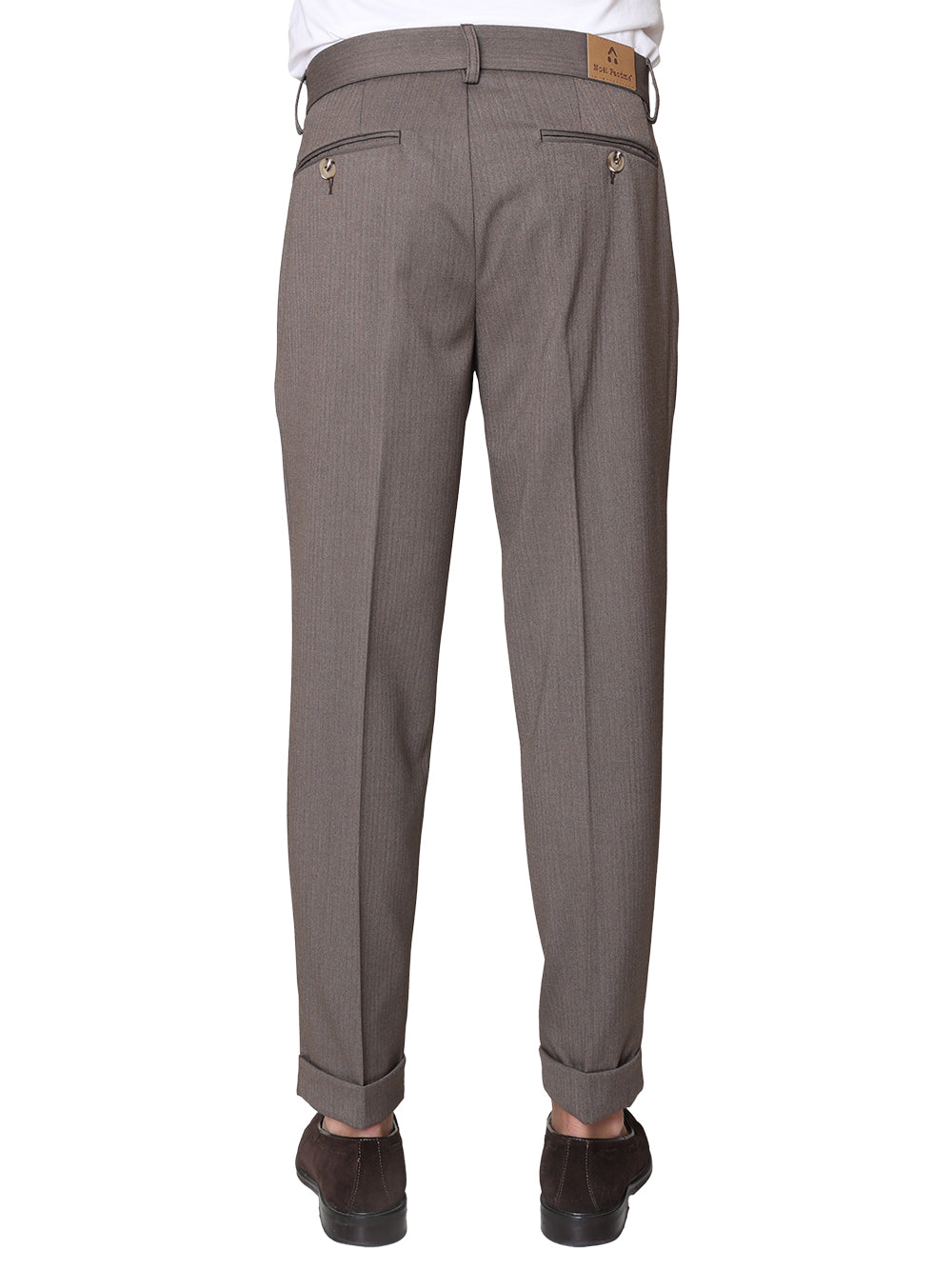 Pantalone chino Arso fango spigato