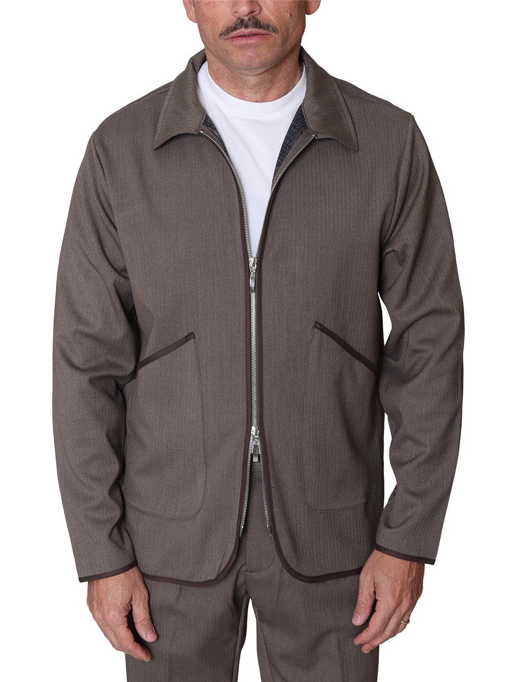 Camicia coordinato Arso Spigato fango