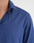 Camicia Puro Lino Blu
