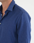 Camicia Puro Lino Blu