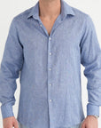 Camicia Puro Lino Polvere