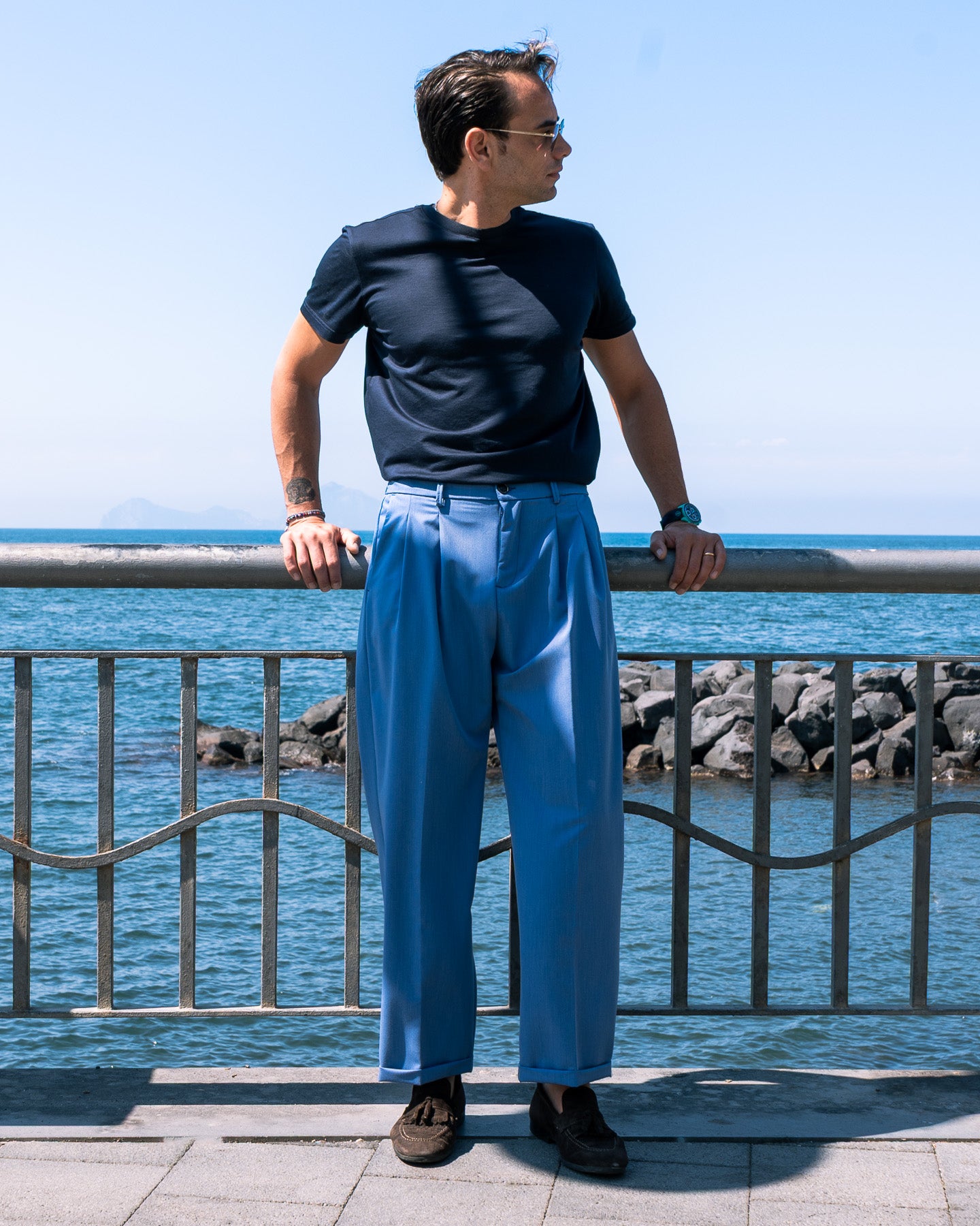 Pantalone Gamba Larga Polvere