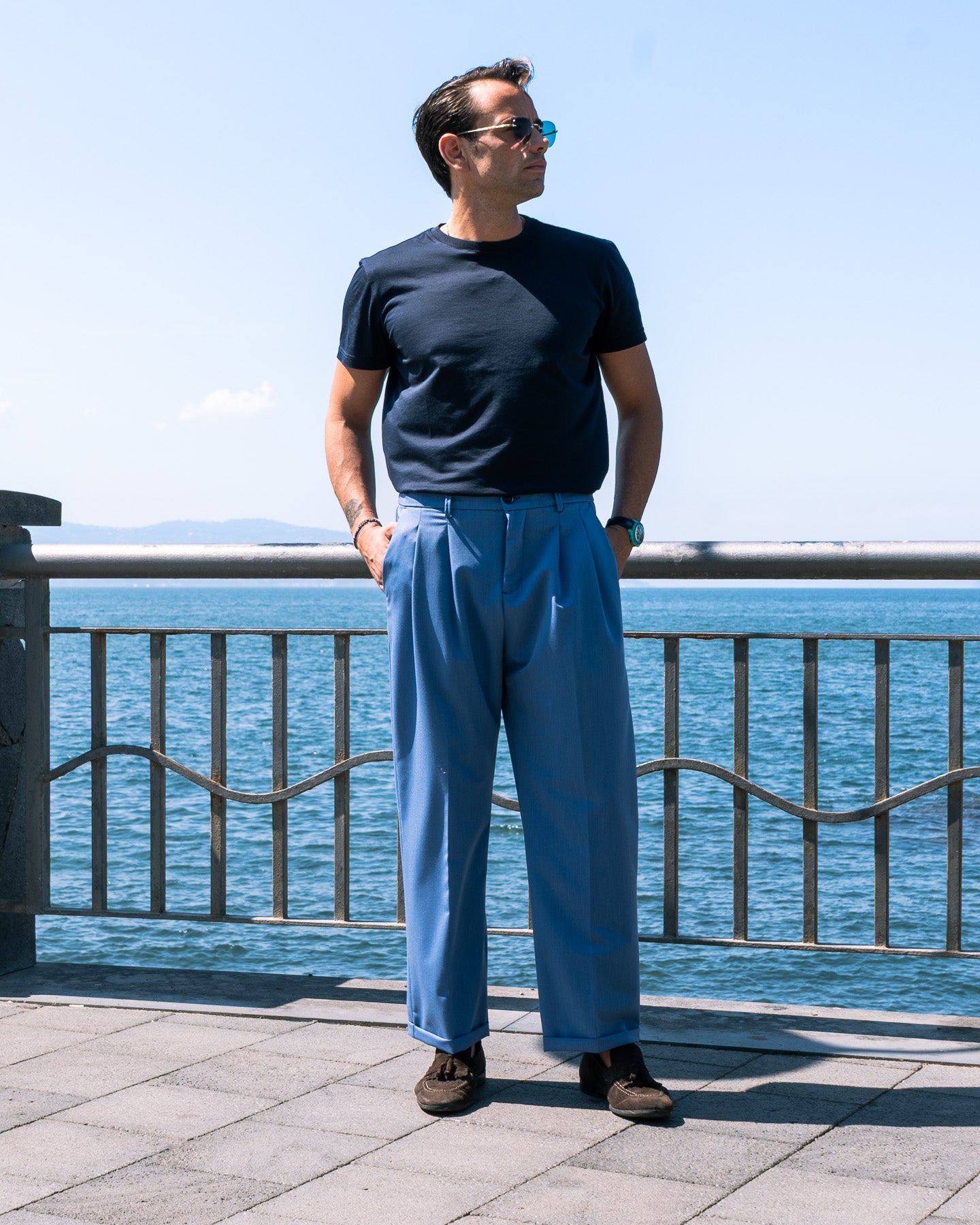 Pantalone Gamba Larga Polvere