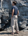 Pantalone Gamba Larga Sabbia