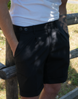Bermuda Arso Cotone Nero