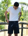 Bermuda Arso Cotone Blu