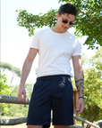 Bermuda Arso Cotone Blu