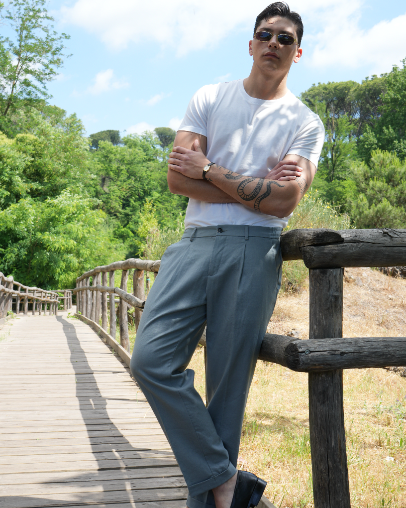 PANTALONE OSAR LINO GRIGIO