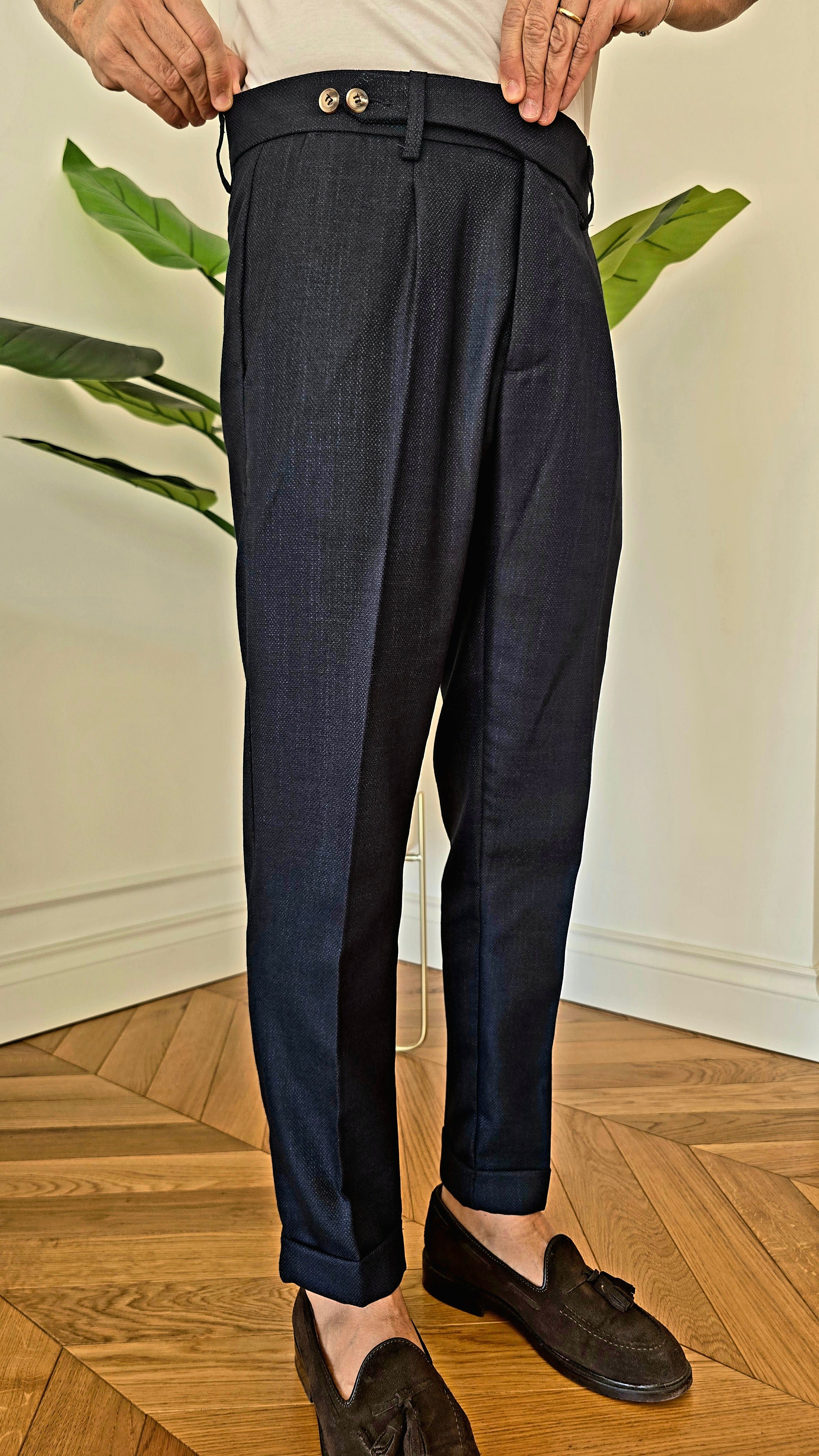 Pantalone ARSO BLU melange