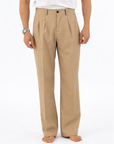 PANTALONE GAMBA LARGA SABBIA